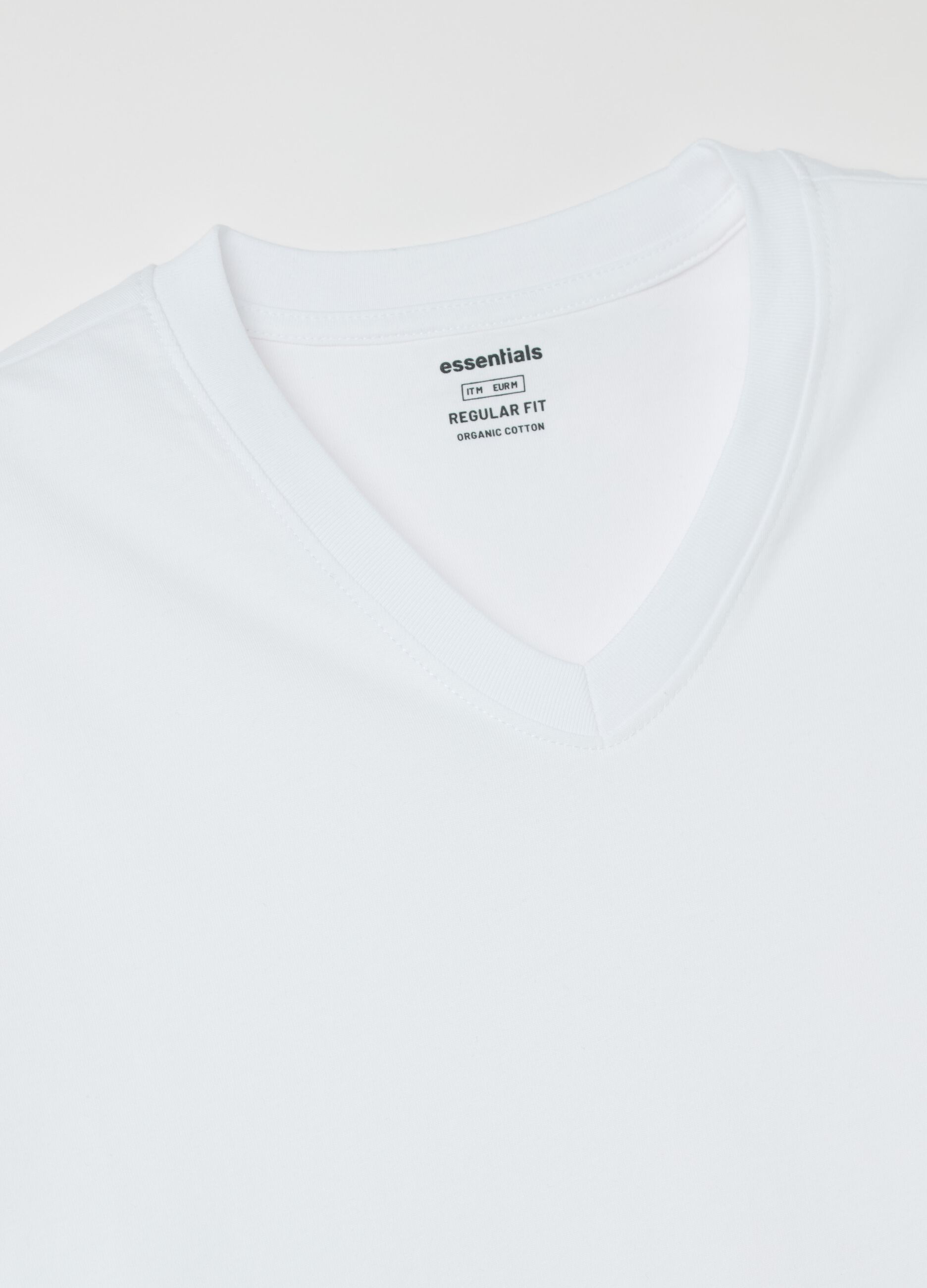 Cotton V-neck T-shirt