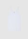 White pure cotton vest regular fit_0
