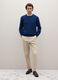 Blue Merino Wool Long Sleeve Jumper_1