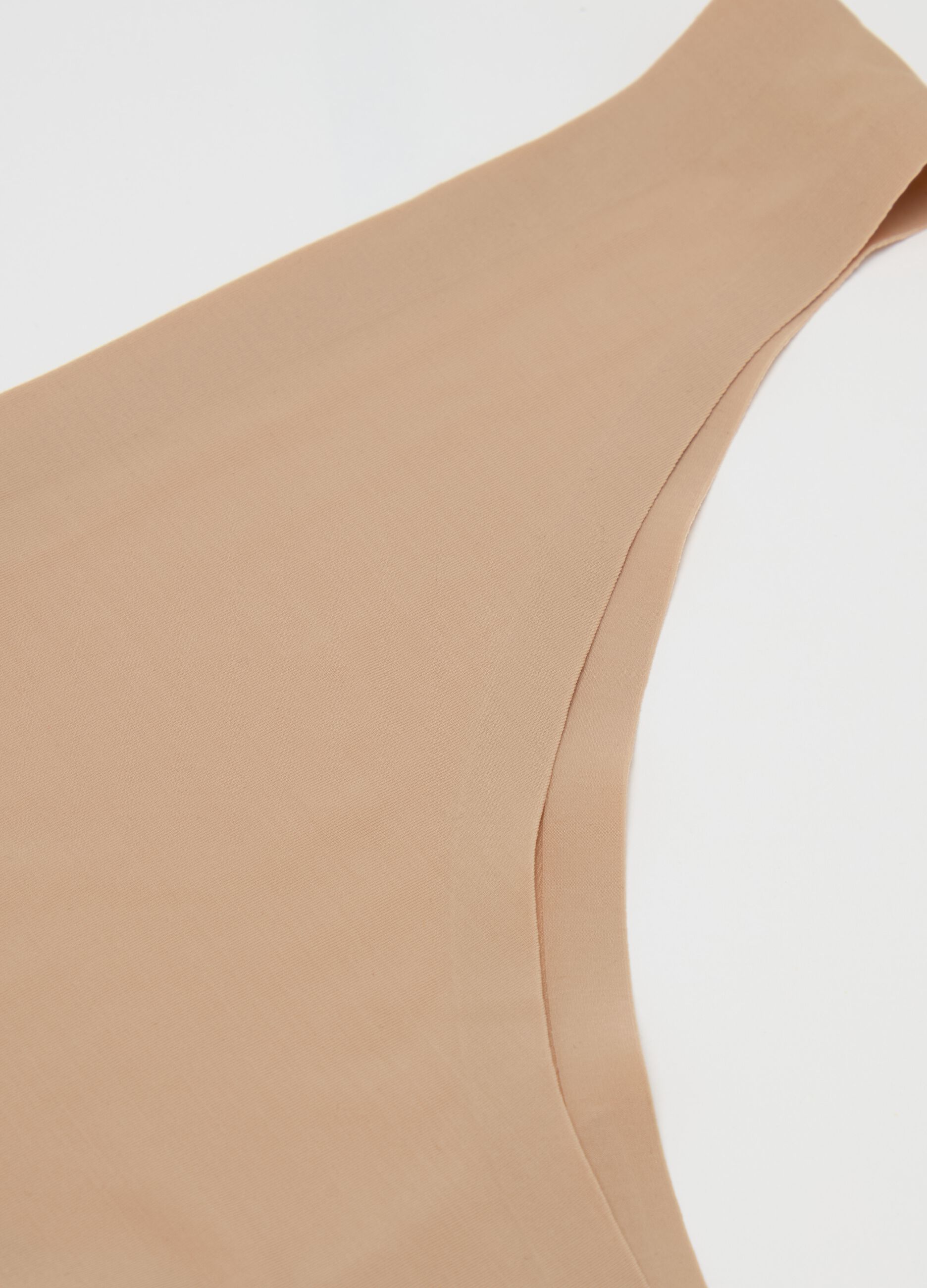 Two-pack Brazilian-cut briefs in seamless microfibre