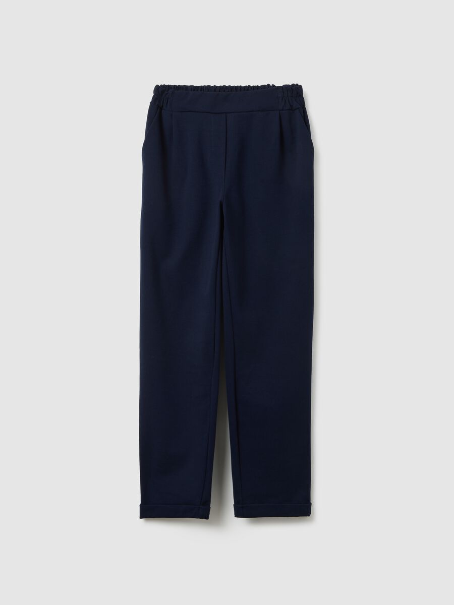 Pantaloni blu regular fit_4