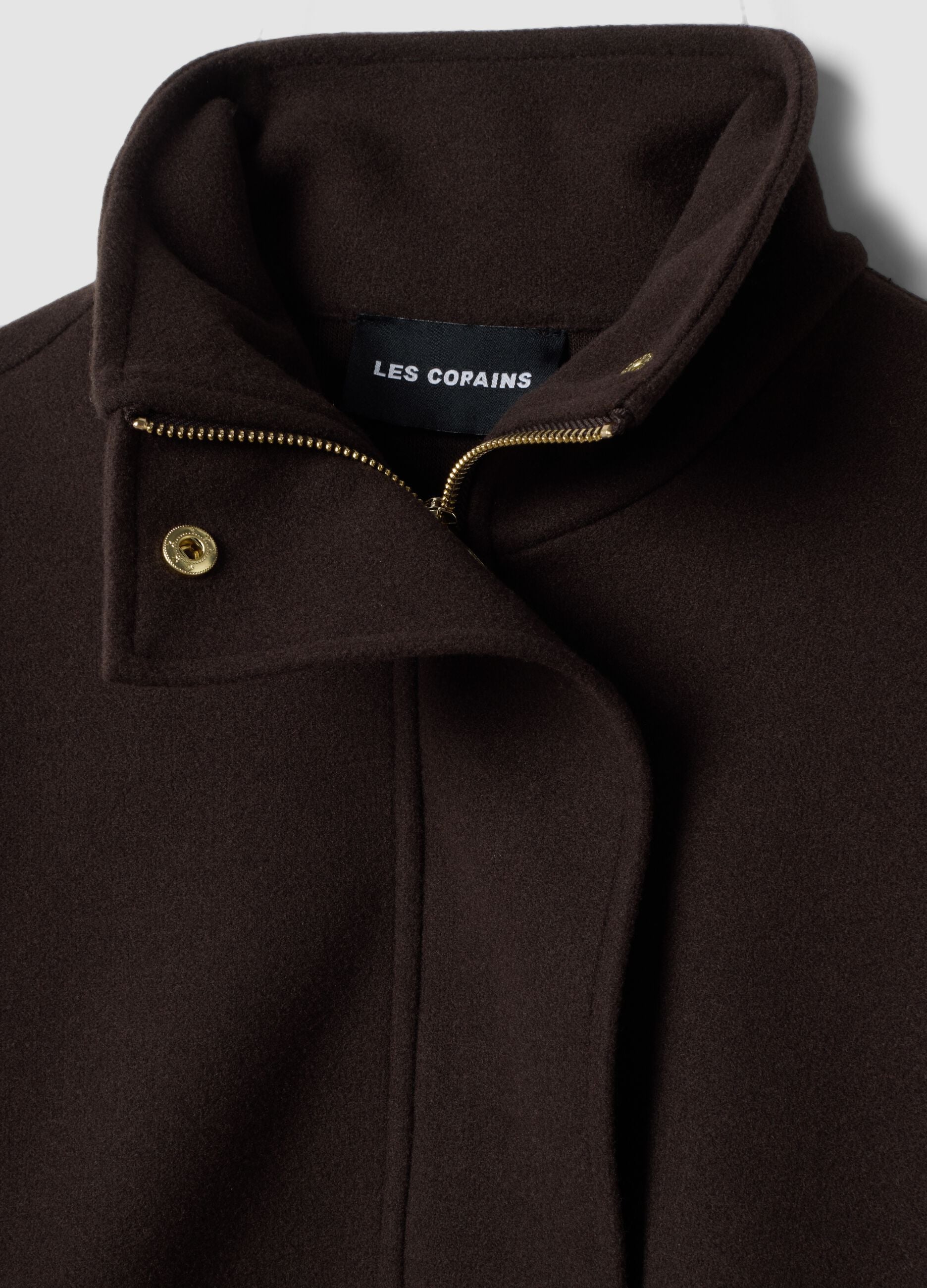 Giacca marrone in misto viscosa regular fit