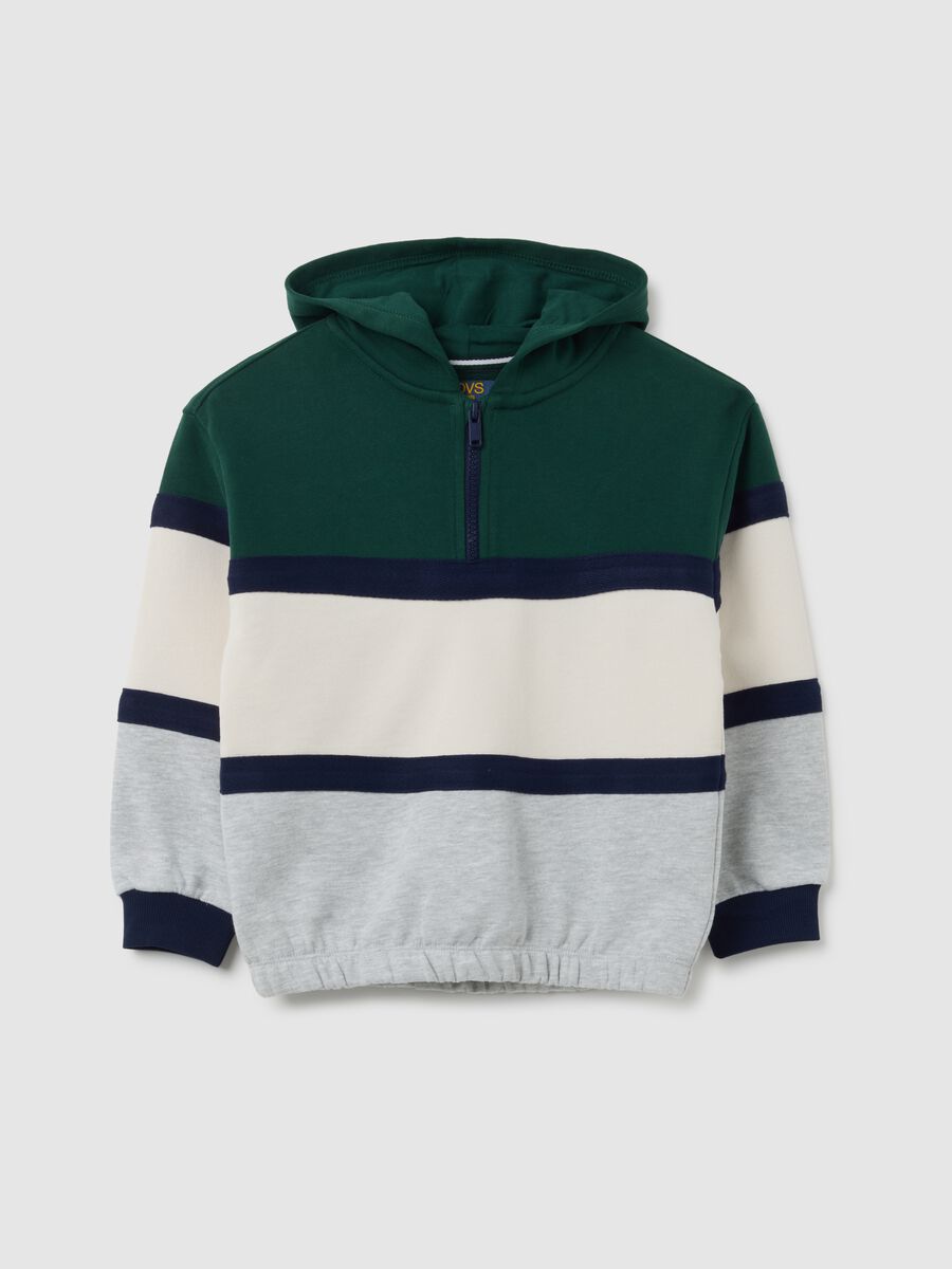 Felpa da bambino in puro cotone multicolor regular fit_0