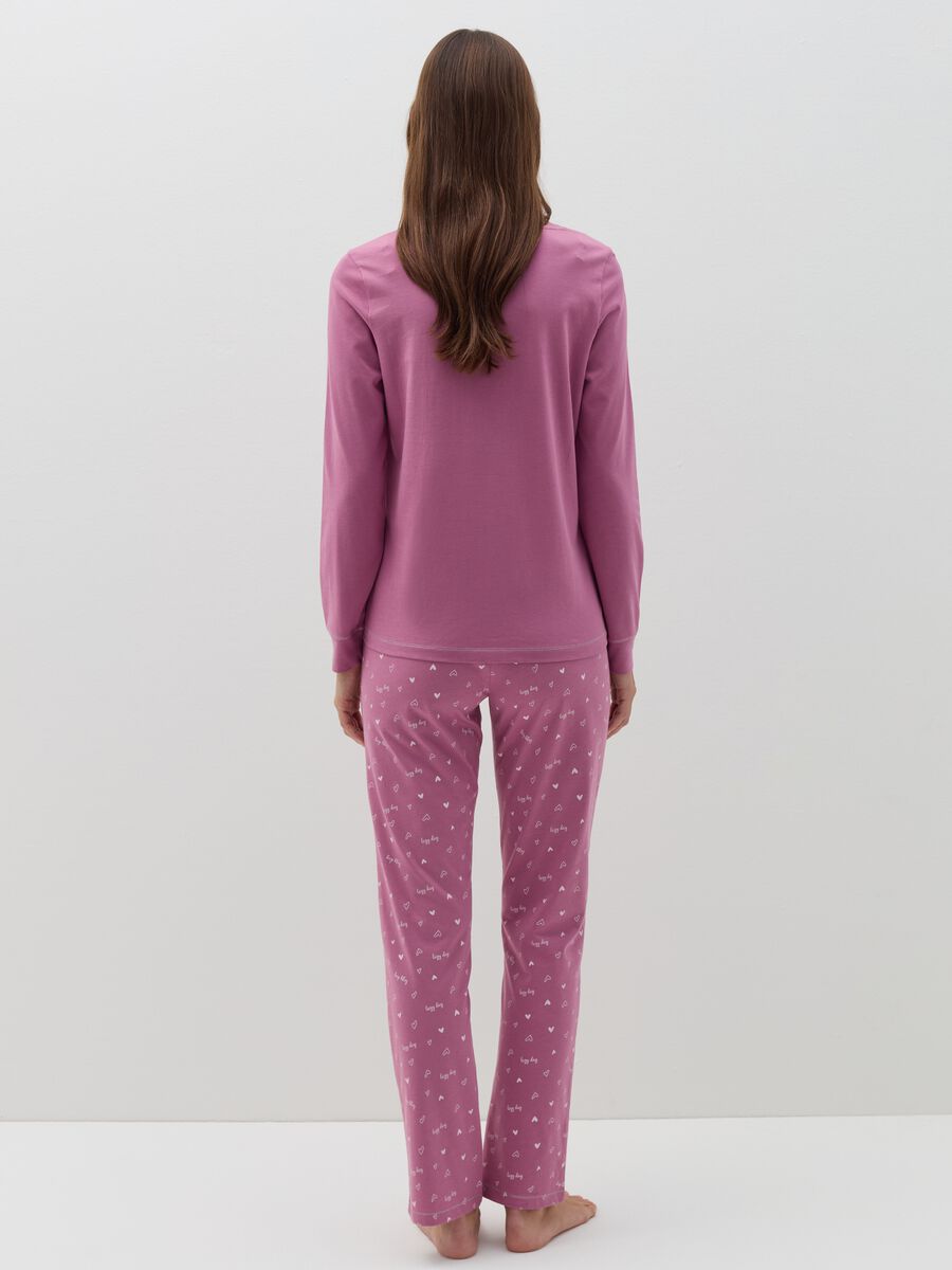 Long pyjamas with print in organic cotton_3