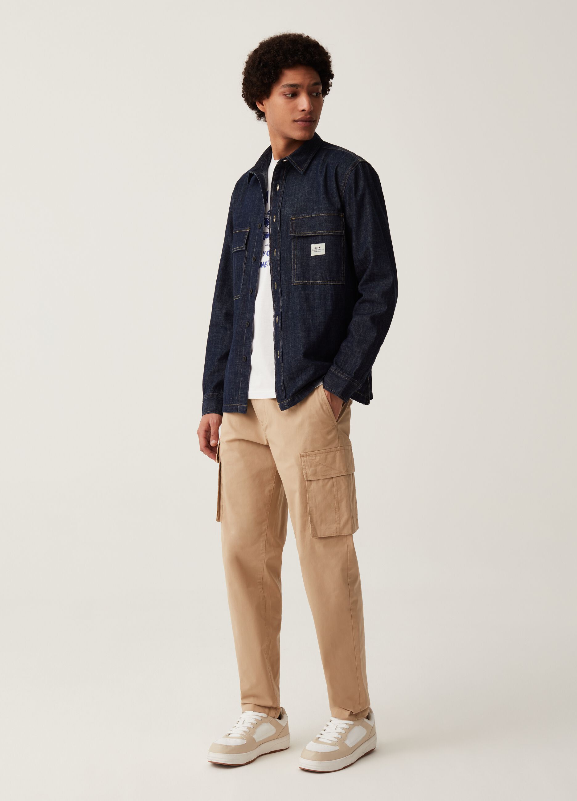 Ovs Joggers cargo in cotone stretch Grand&Hills