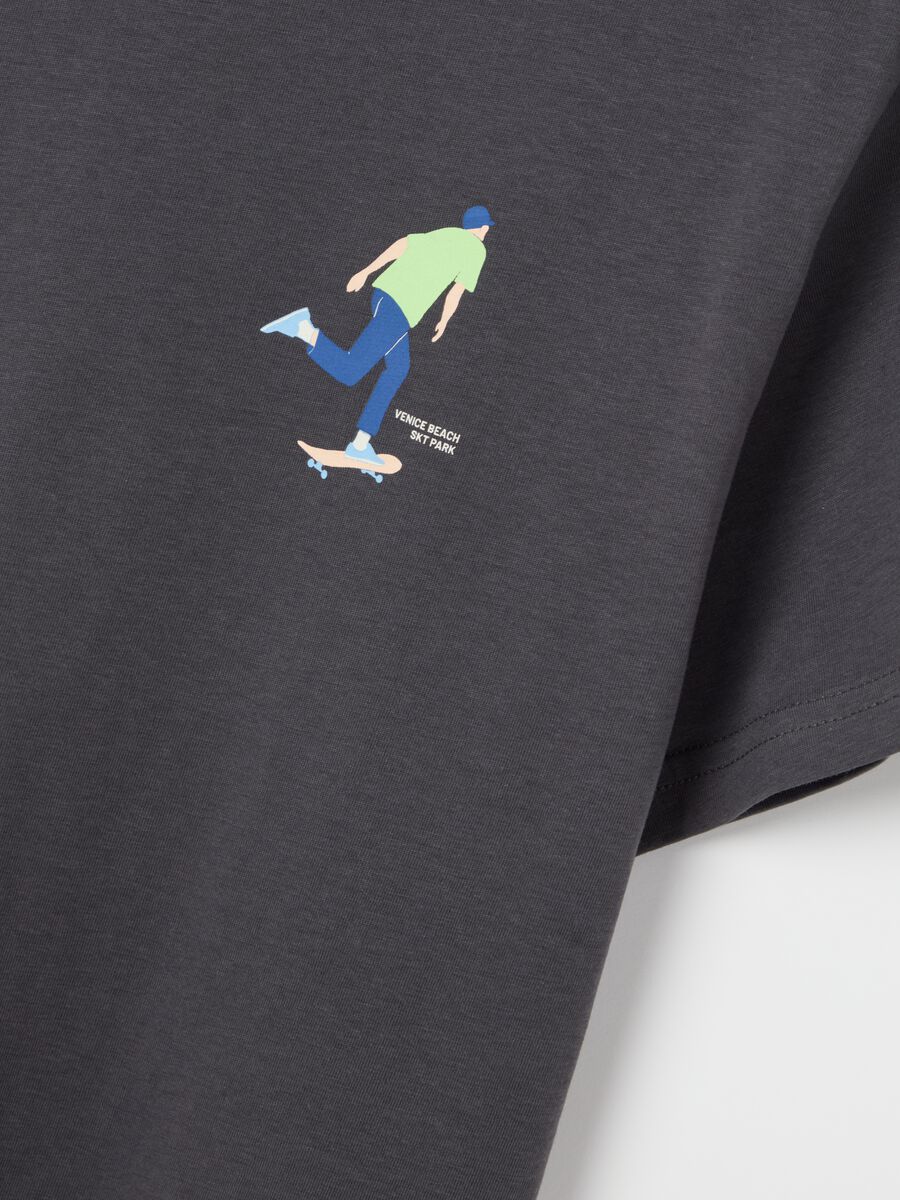 Black T-shirt with Venice Beach print_5