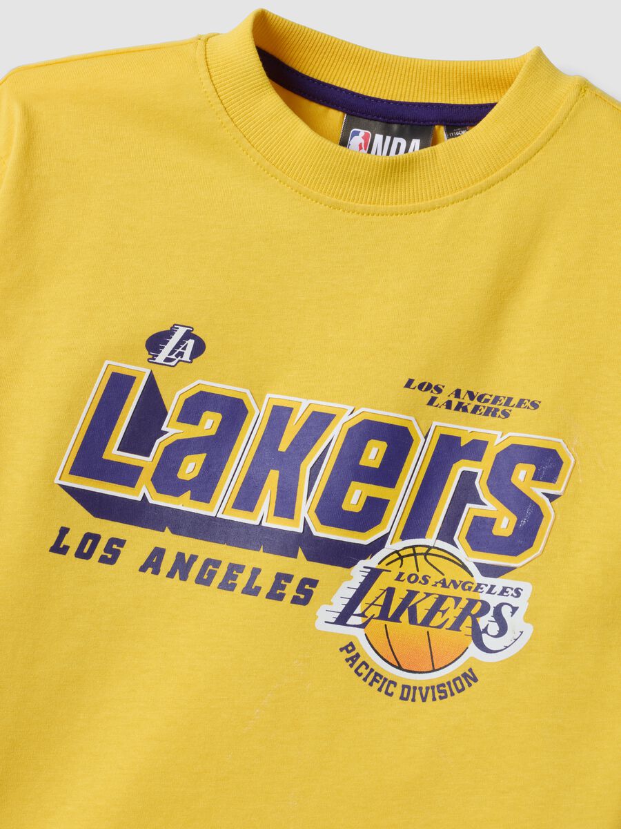 Yellow short-sleeved pure cotton T-shirt_2