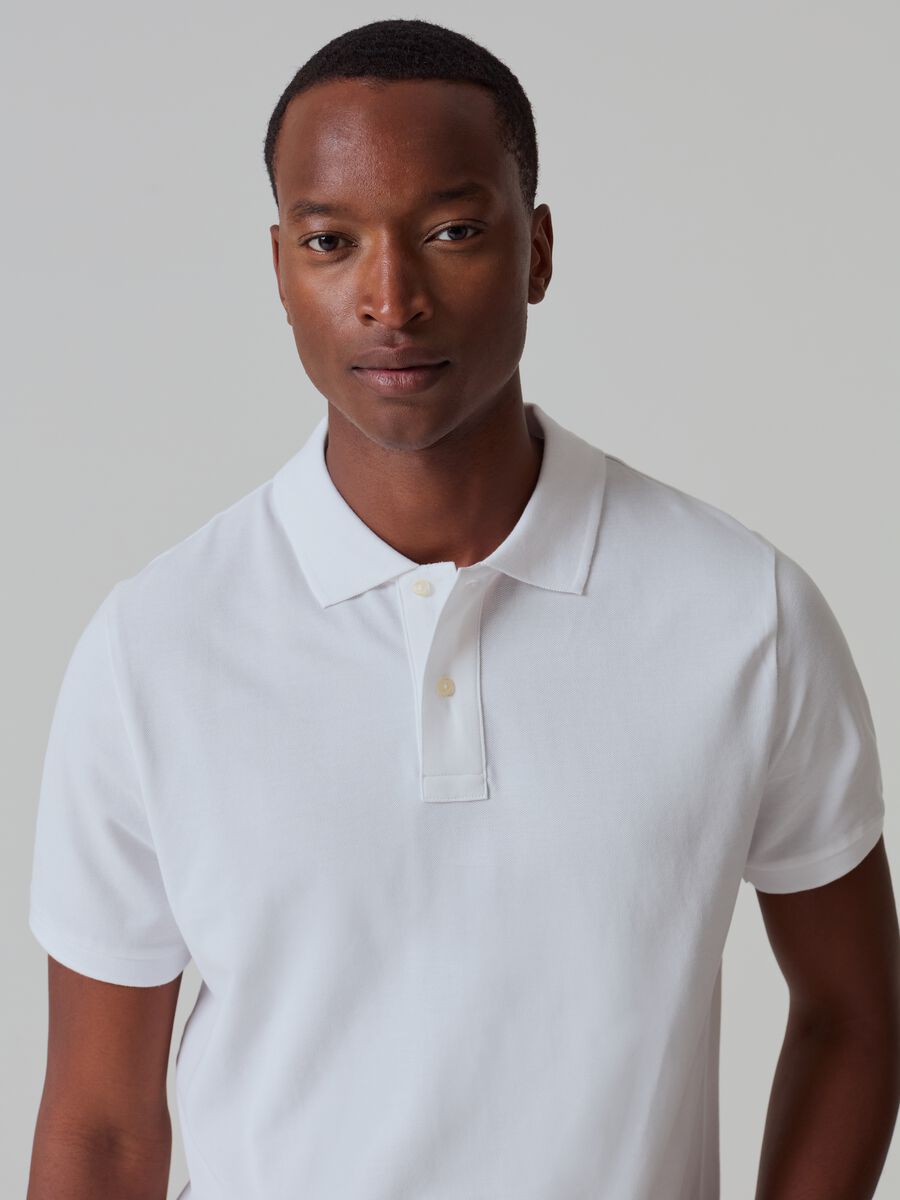 Supima cotton piquet polo shirt_1