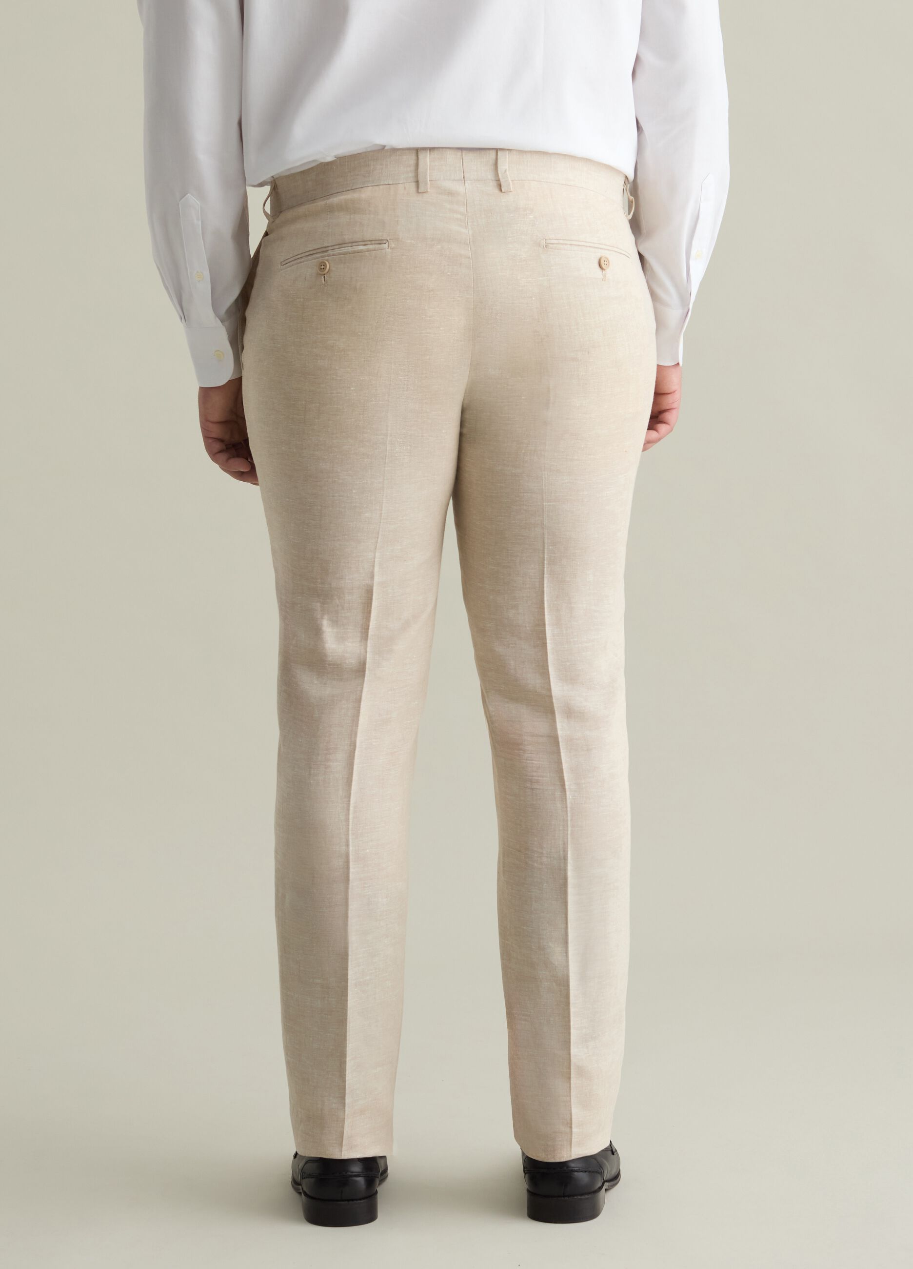Pantalone chino oversize in lino Plus Size