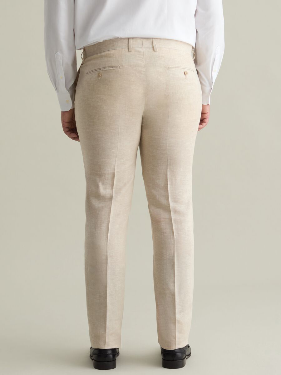 Oversized chino trousers in linen_2