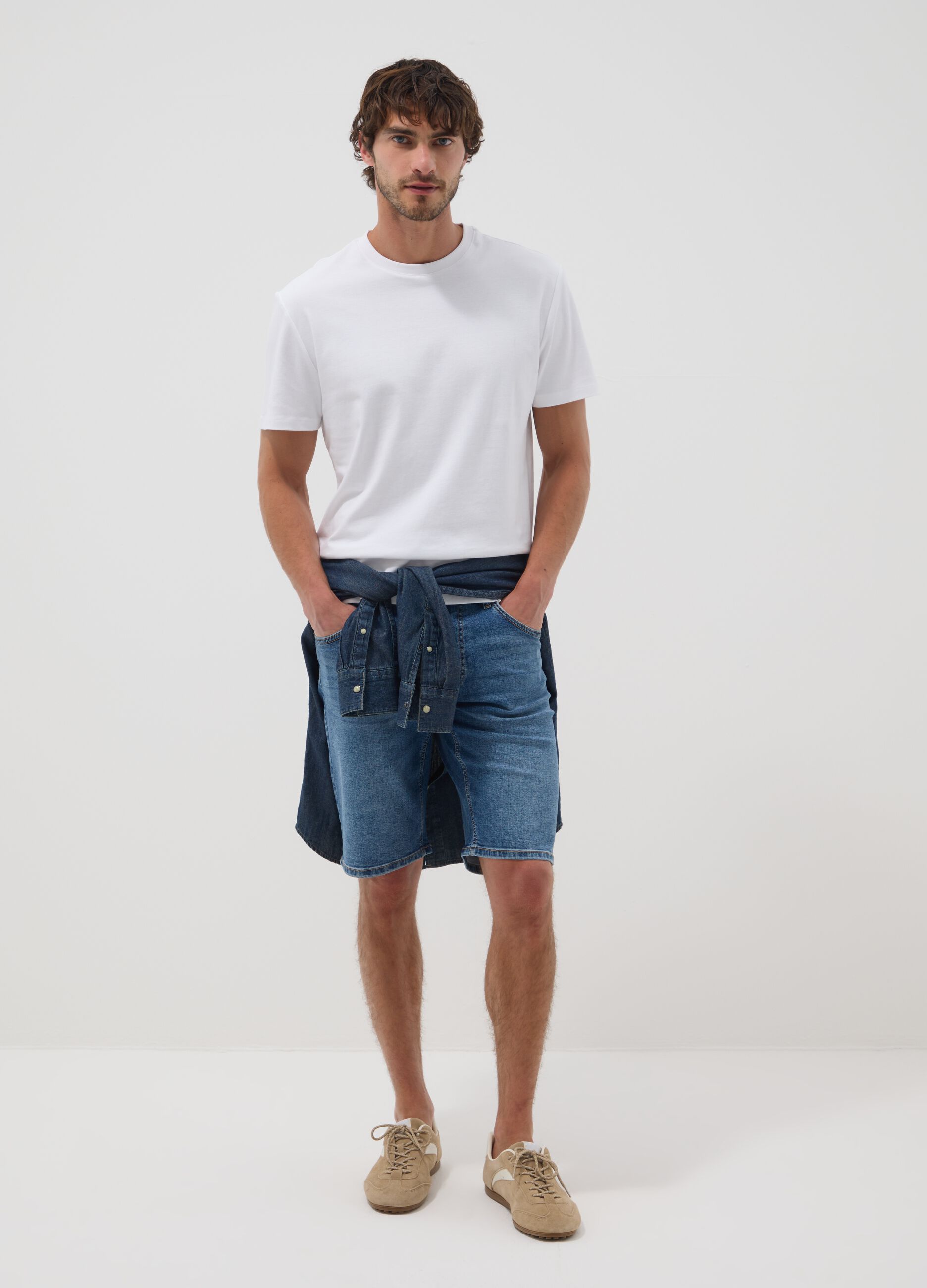 White pure cotton T-shirt