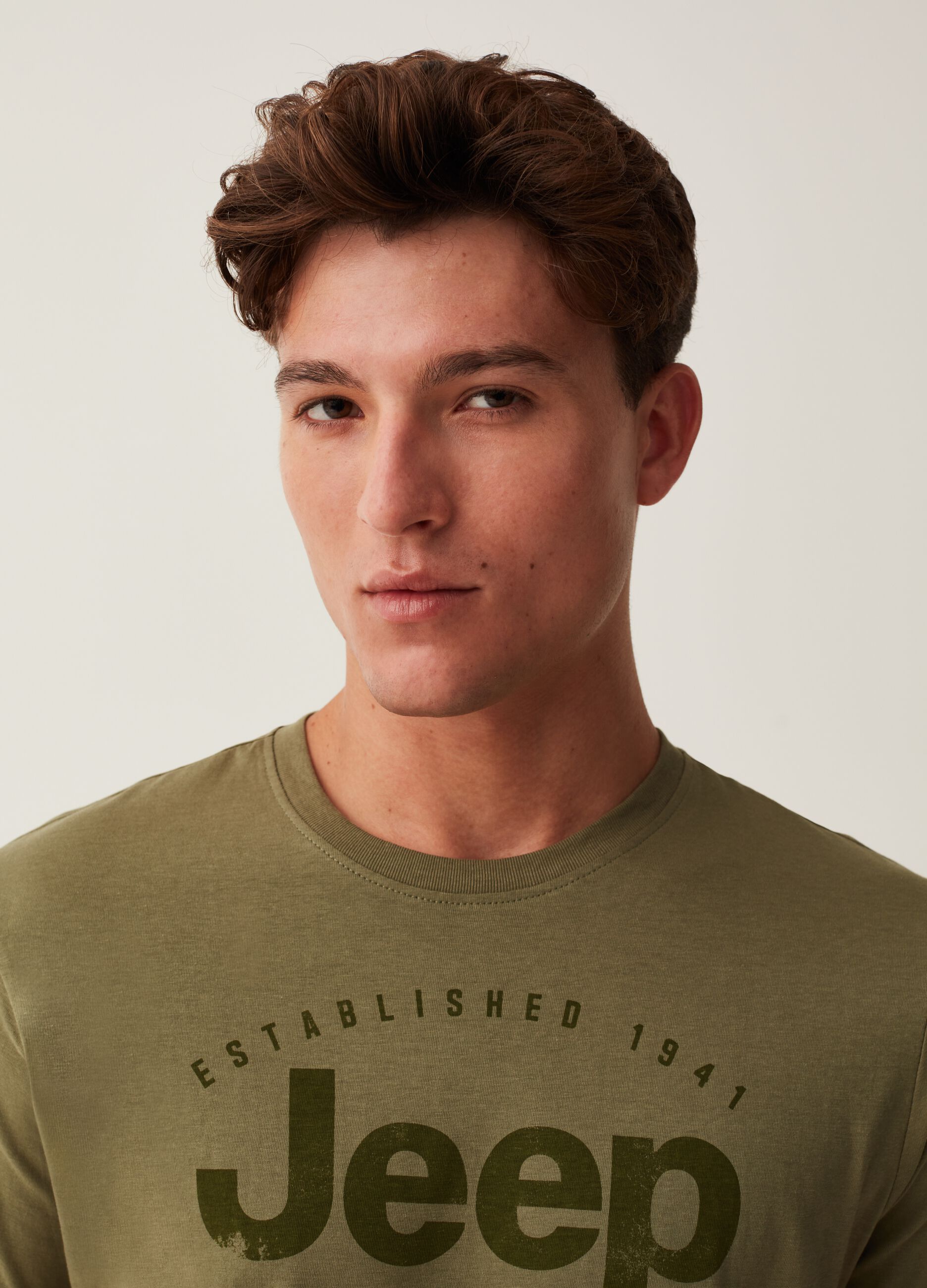 T-shirt in cotone con stampa Jeep_3