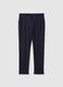 Pantaloni formali blu regular fit_4