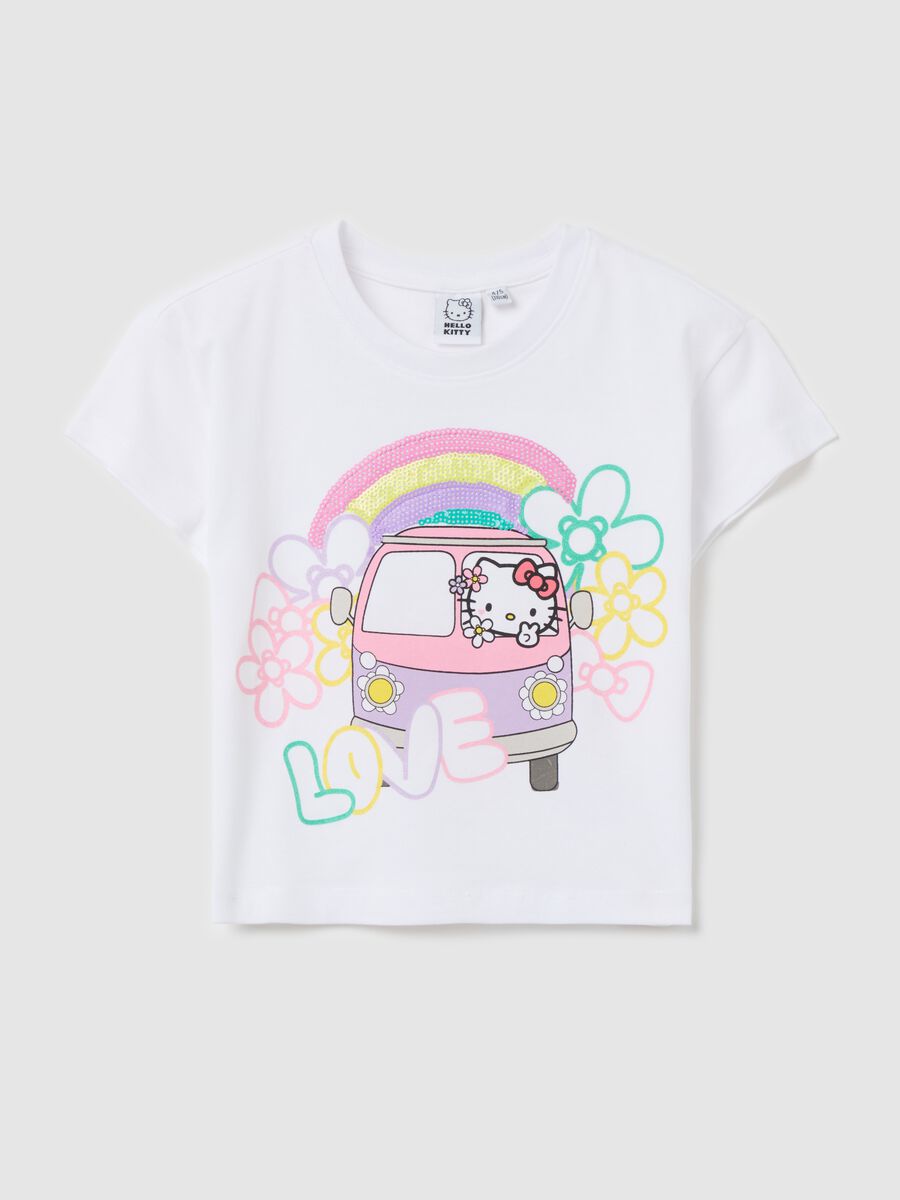 T-shirt with Hello Kitty print and sequins_0