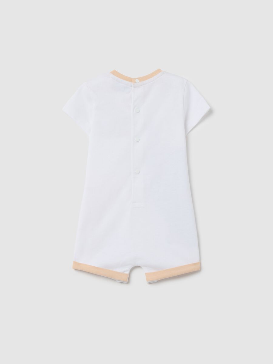Cotton romper suit with hippo print_1