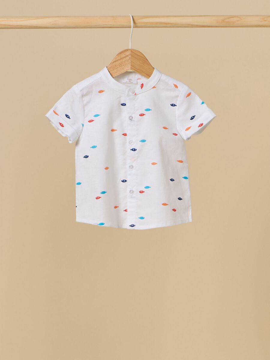 Cotton piquet shirt_0