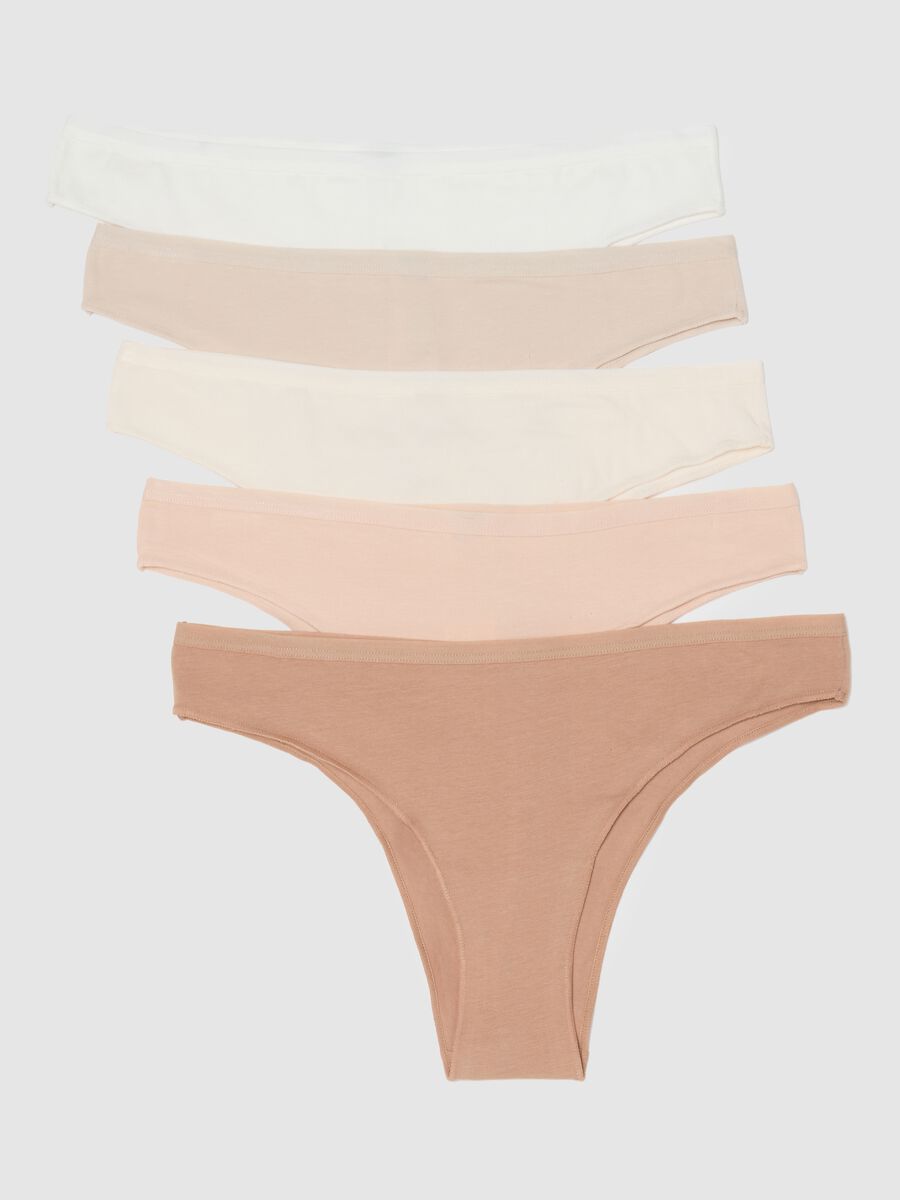 Multipack multicolour Brazilian briefs in stretchy cotton regular fit_4