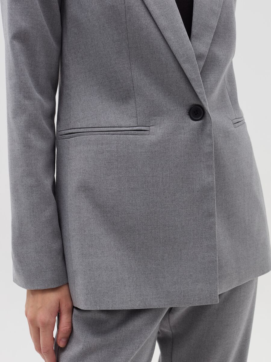 Blazer monopetto con bottone_3