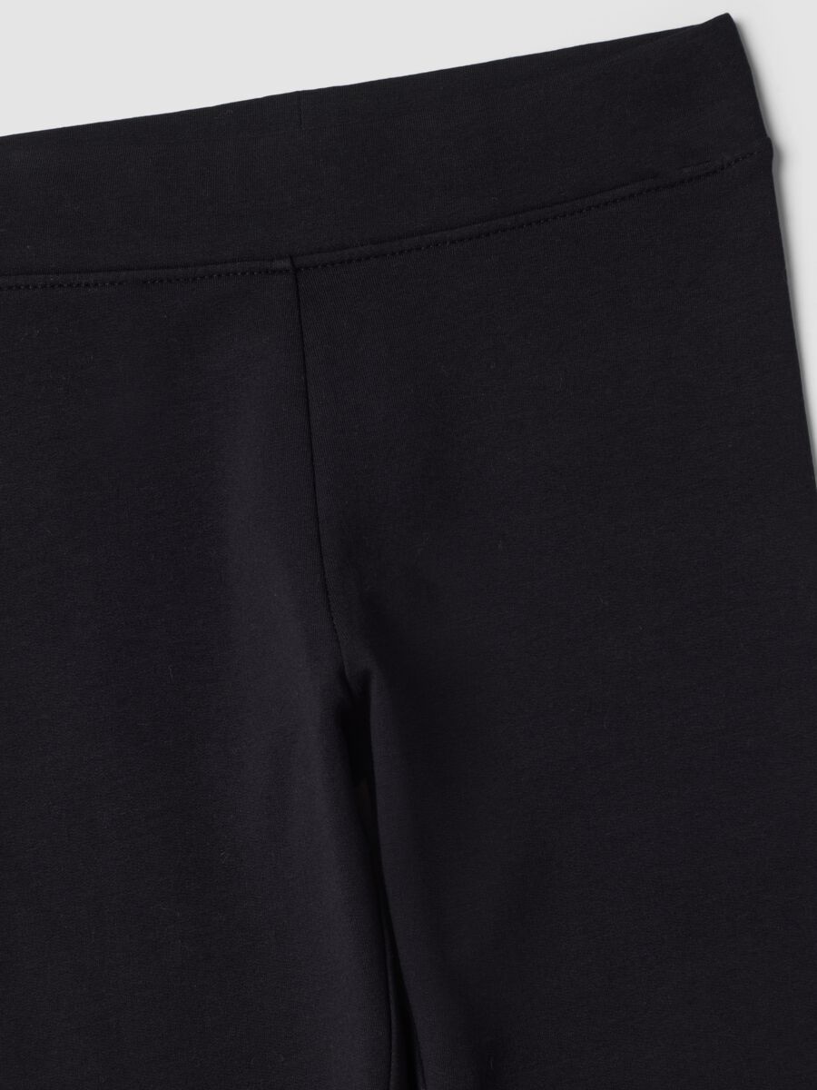 Leggings neri in cotone elasticizzato skinny fit_2
