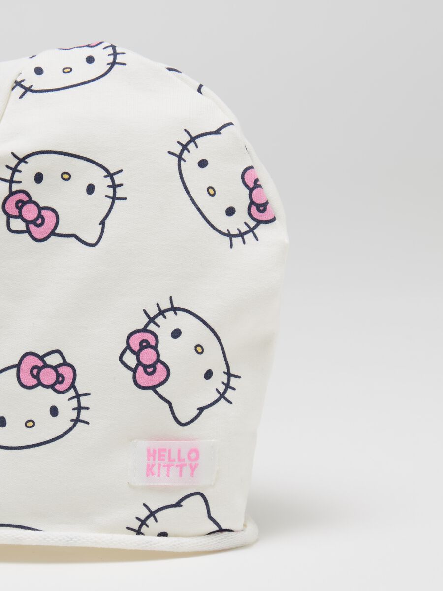 French terry hat with Hello Kitty print_2