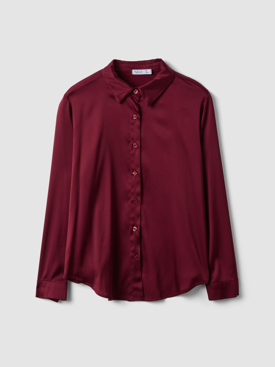 Purple regular-fit stretch viscose shacket_0