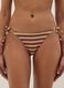 Multicolour striped stretch bikini bottoms_1