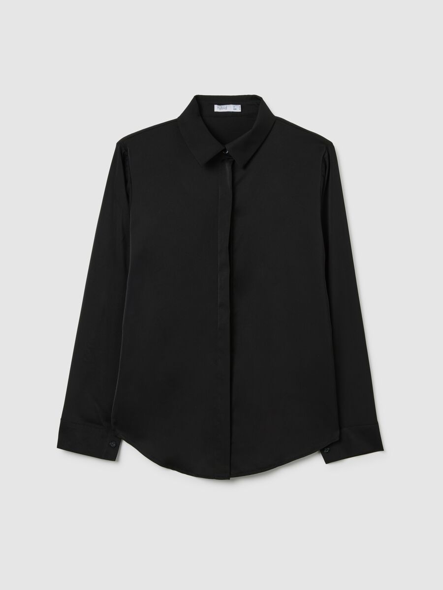 Regular Fit Black Shirt_4