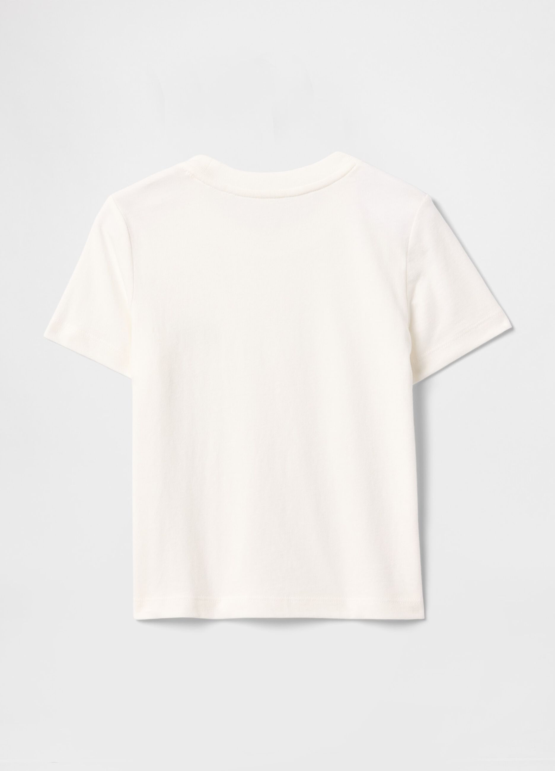 White Short Sleeve T-shirt with Pocket GAP Kids