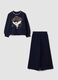 Girls&rsquo; blue pure cotton Harry Potter printed tracksuit_0