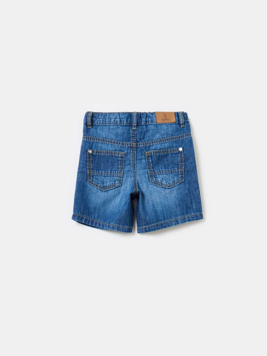 Denim shorts with pockets_1