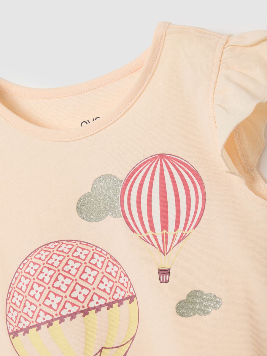 Girl's multicolour pure cotton T-shirt standard fit with prints_3