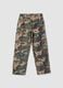 Washed Camo Corduroy Carpenter Trousers_0