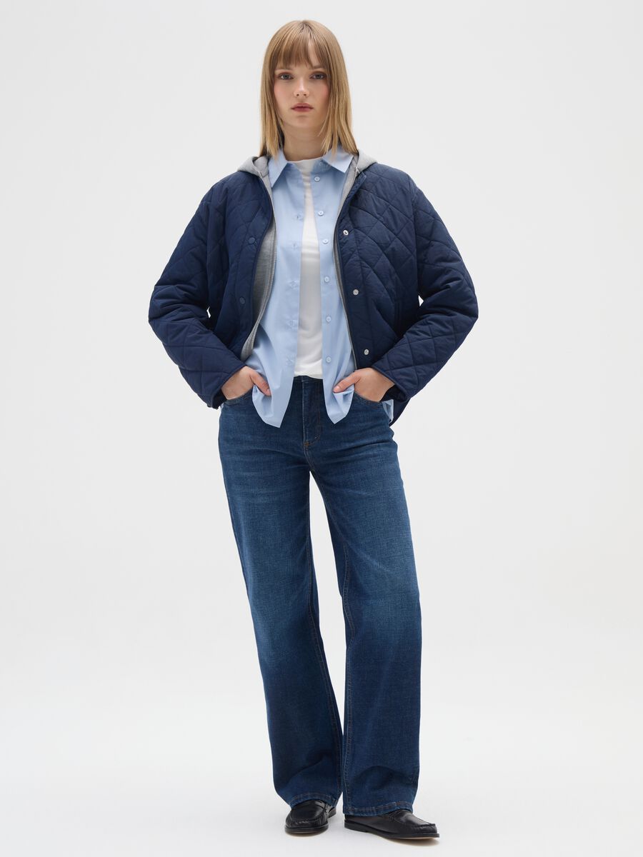 Giacca husky blu regular fit_1