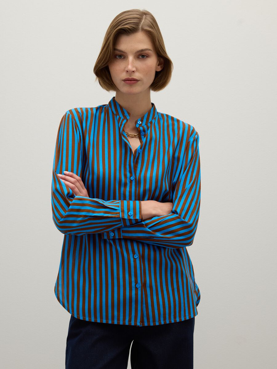 Multicolour pure cotton regular fit shirt_0