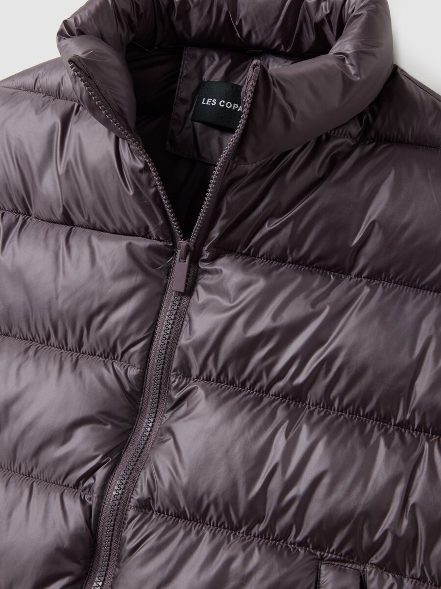Purple padded jacket regular fit_1