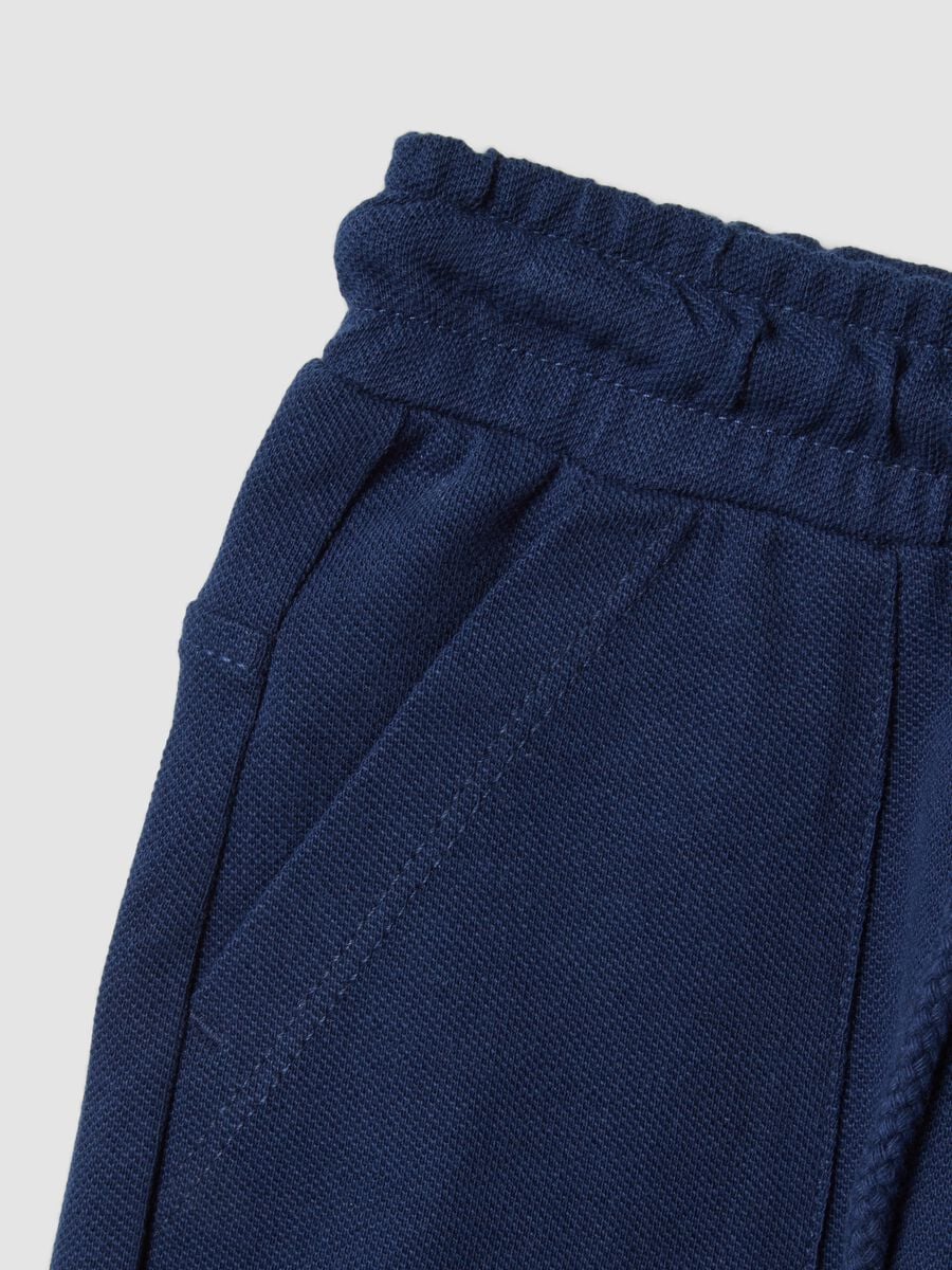 Blue organic cotton shorts_2