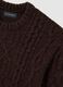 Brown regular fit tricot jumper_1