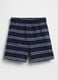 Striped pure cotton shorts_0