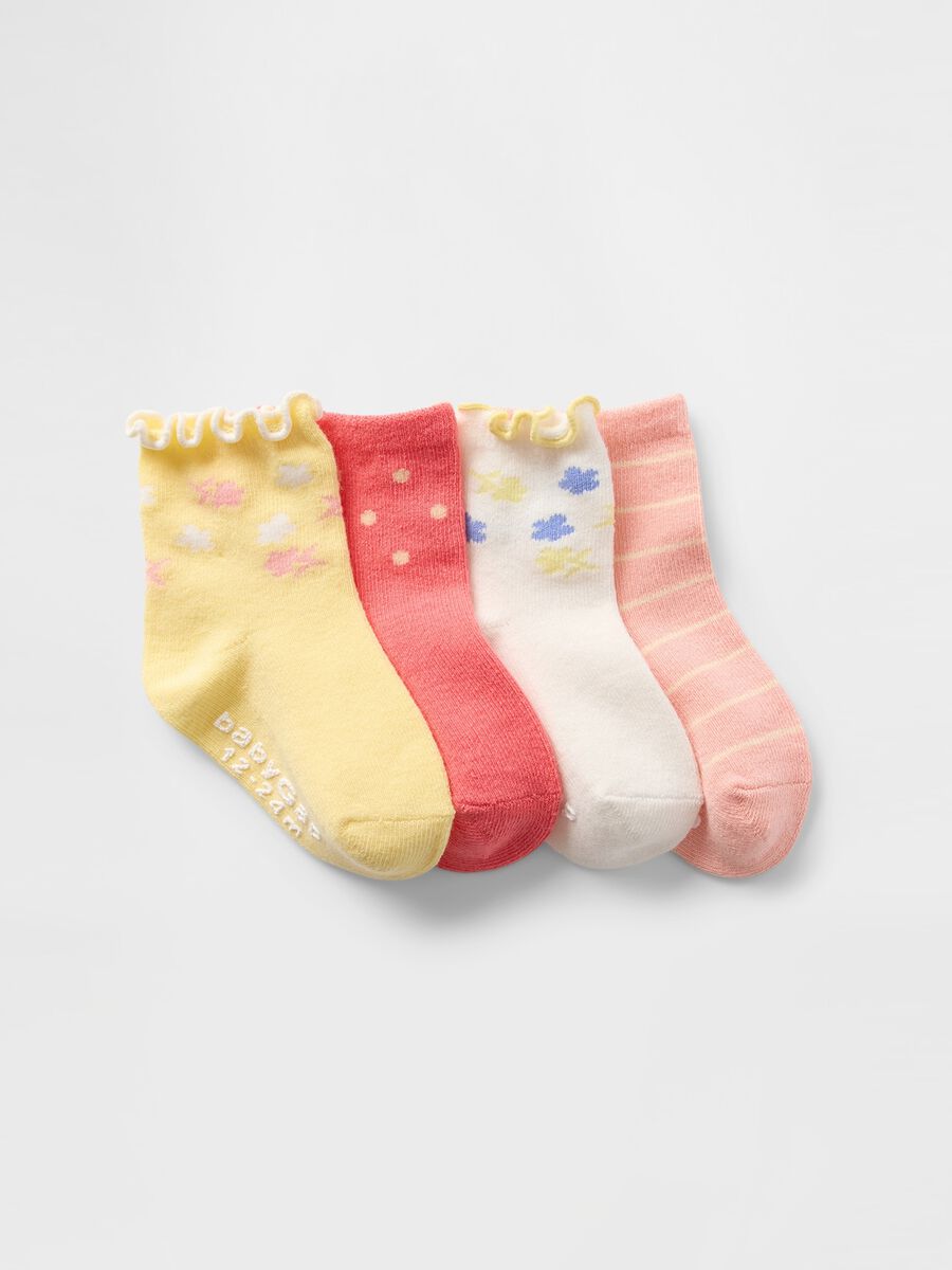 Multicolour girls' cotton blend socks_0