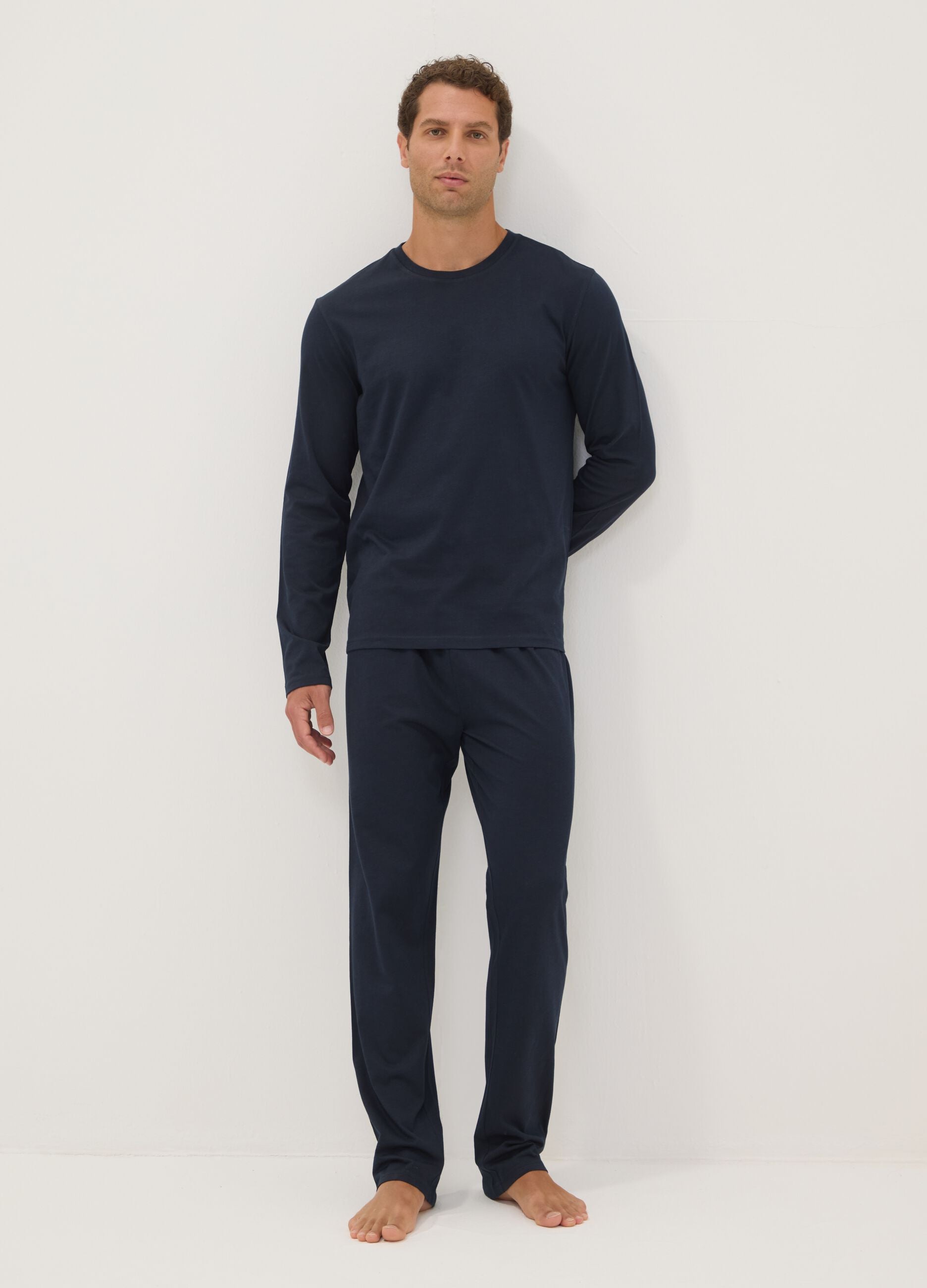 Blue organic cotton pyjamas