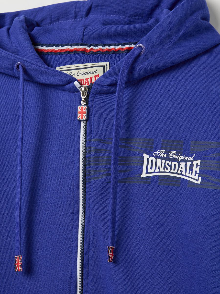 Blue full-zip sweatshirt with hood_5