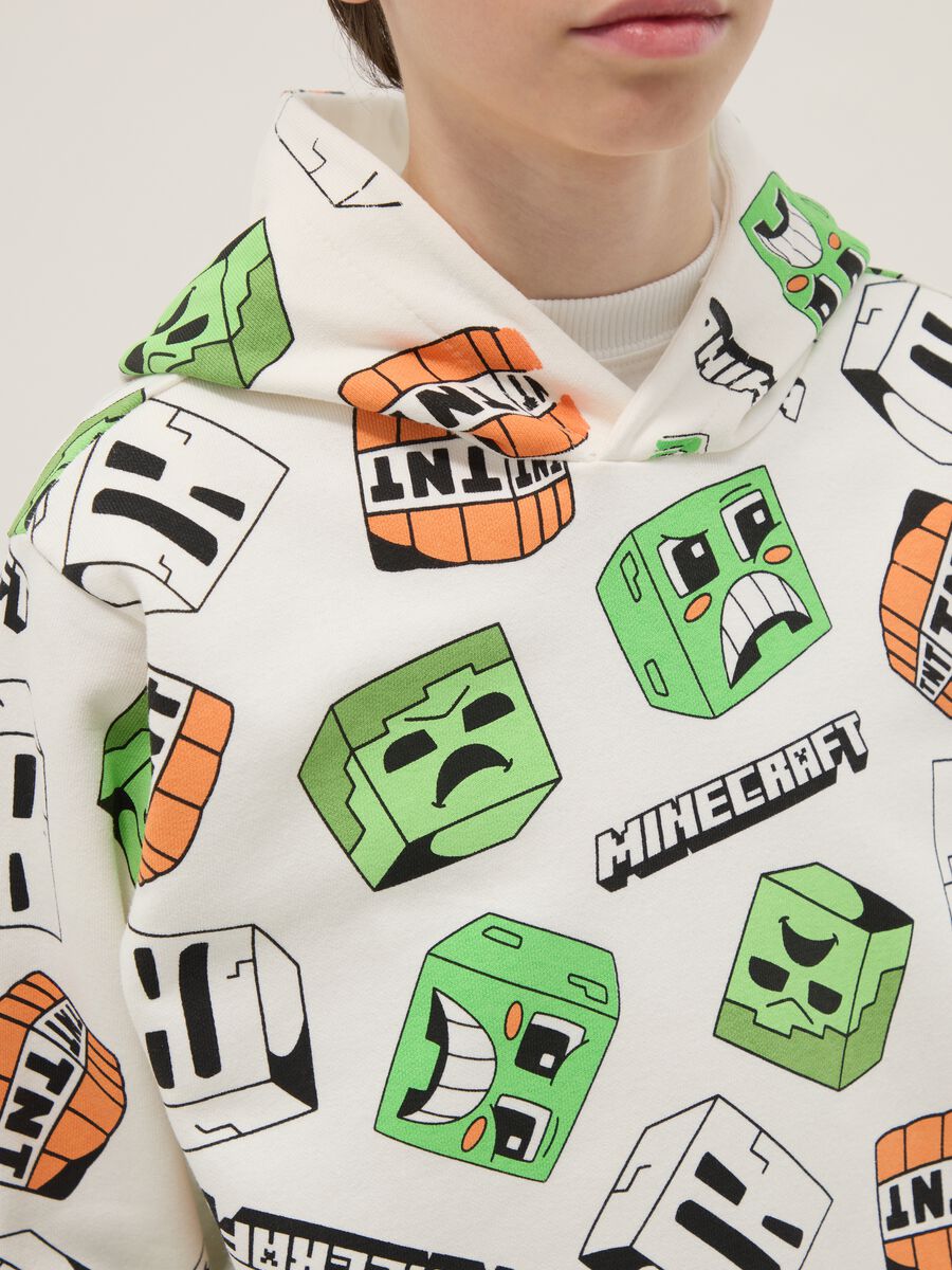 Multicolour cotton blend Minecraft hoodie for boys_2