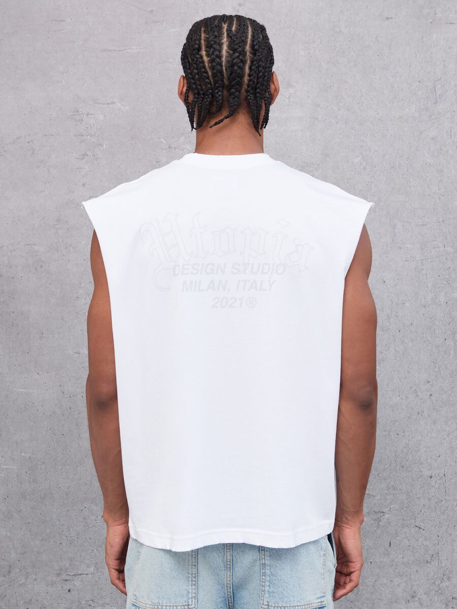 Distressed White Tank Top_4