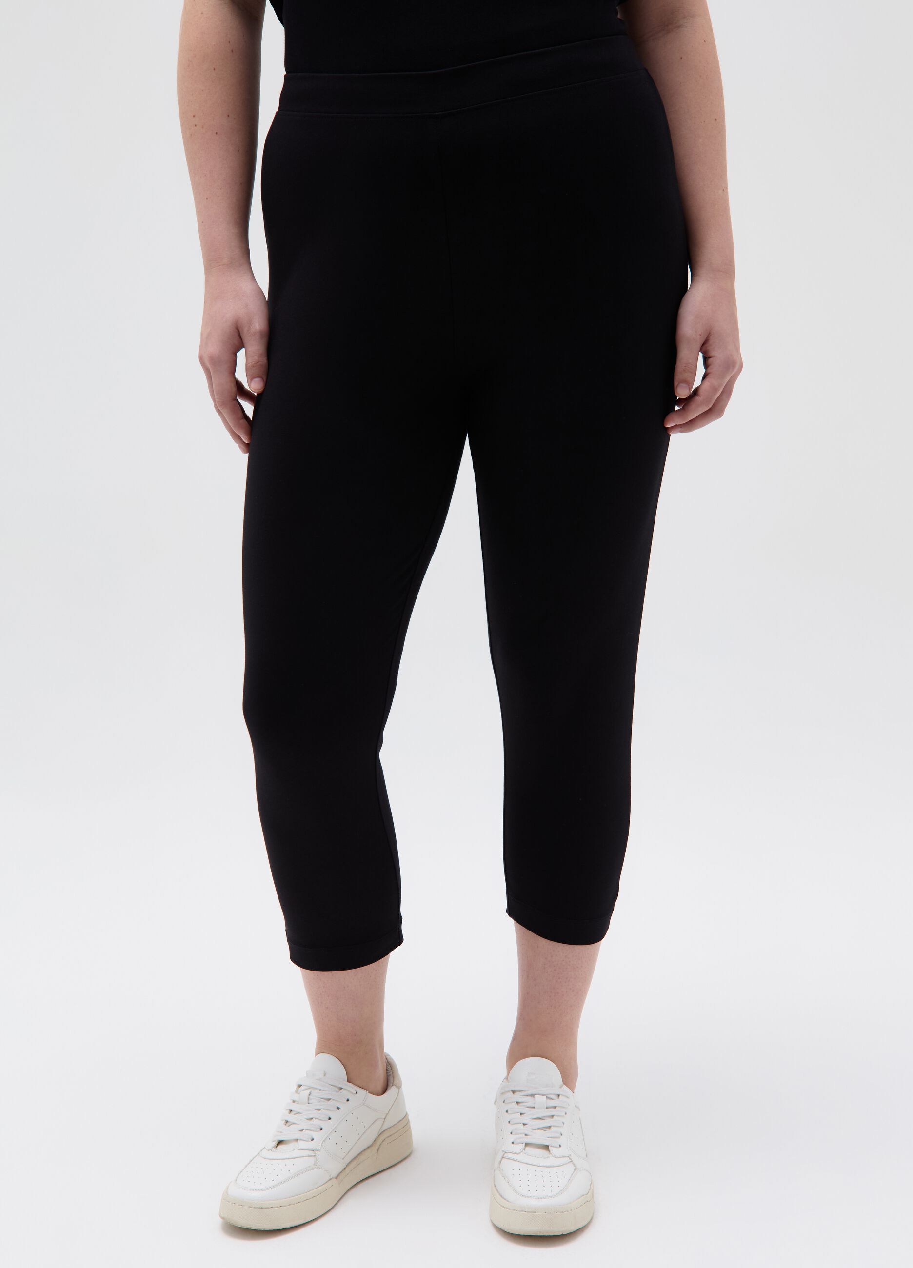 Essential Curvy crop stretch leggings