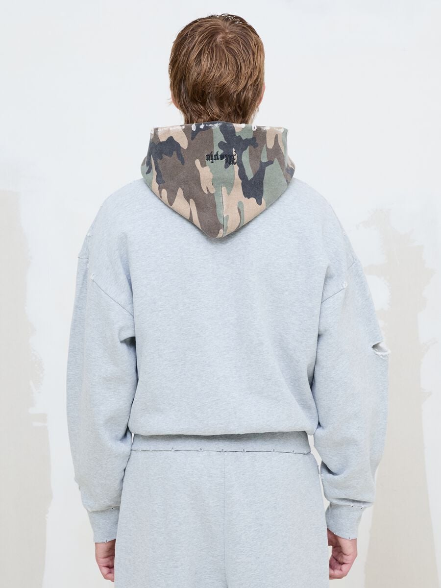 Full-zip Hoodie Sunfaded Grey & Camo_4