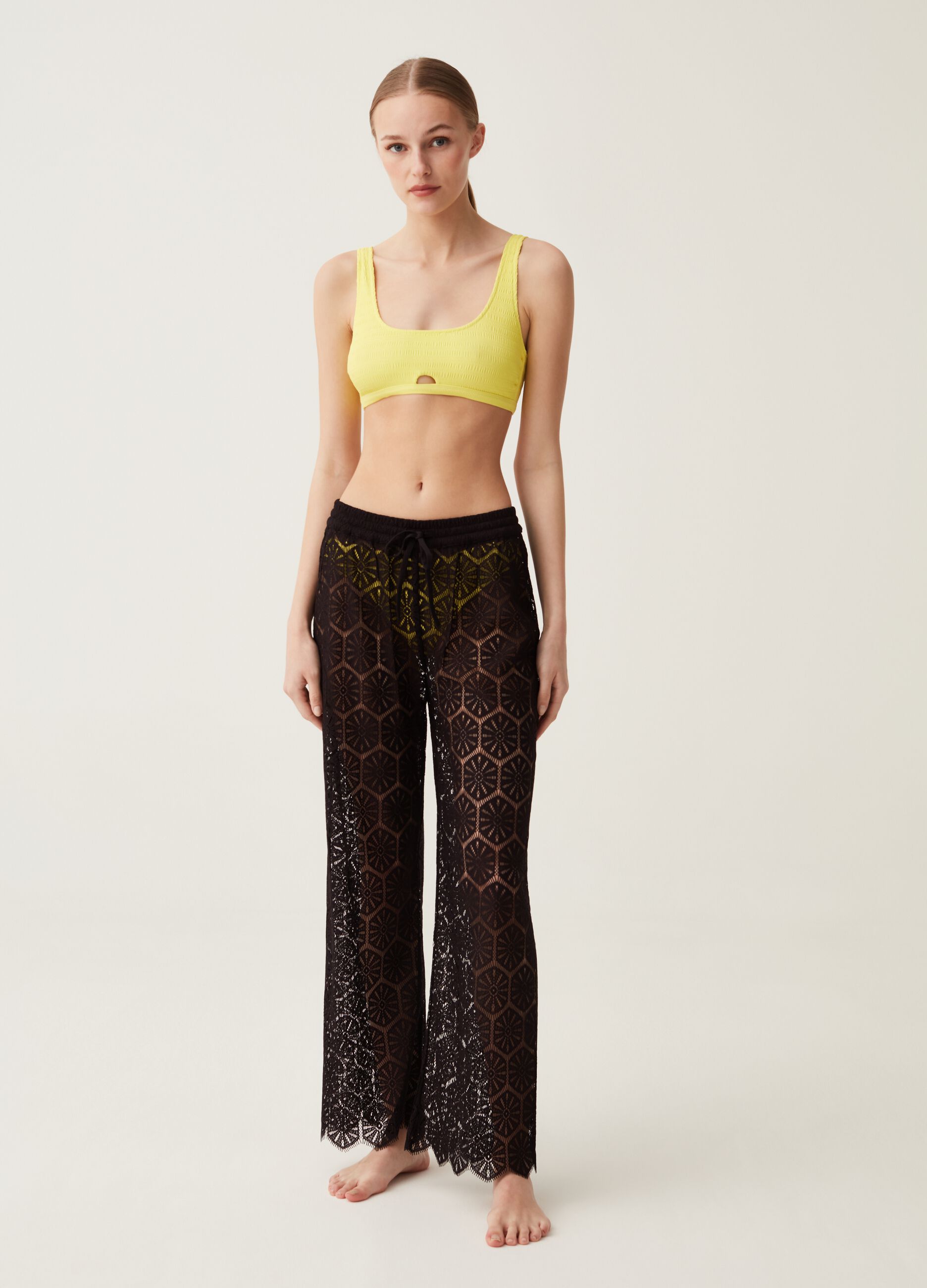 Ovs Pantalone copri costume in pizzo