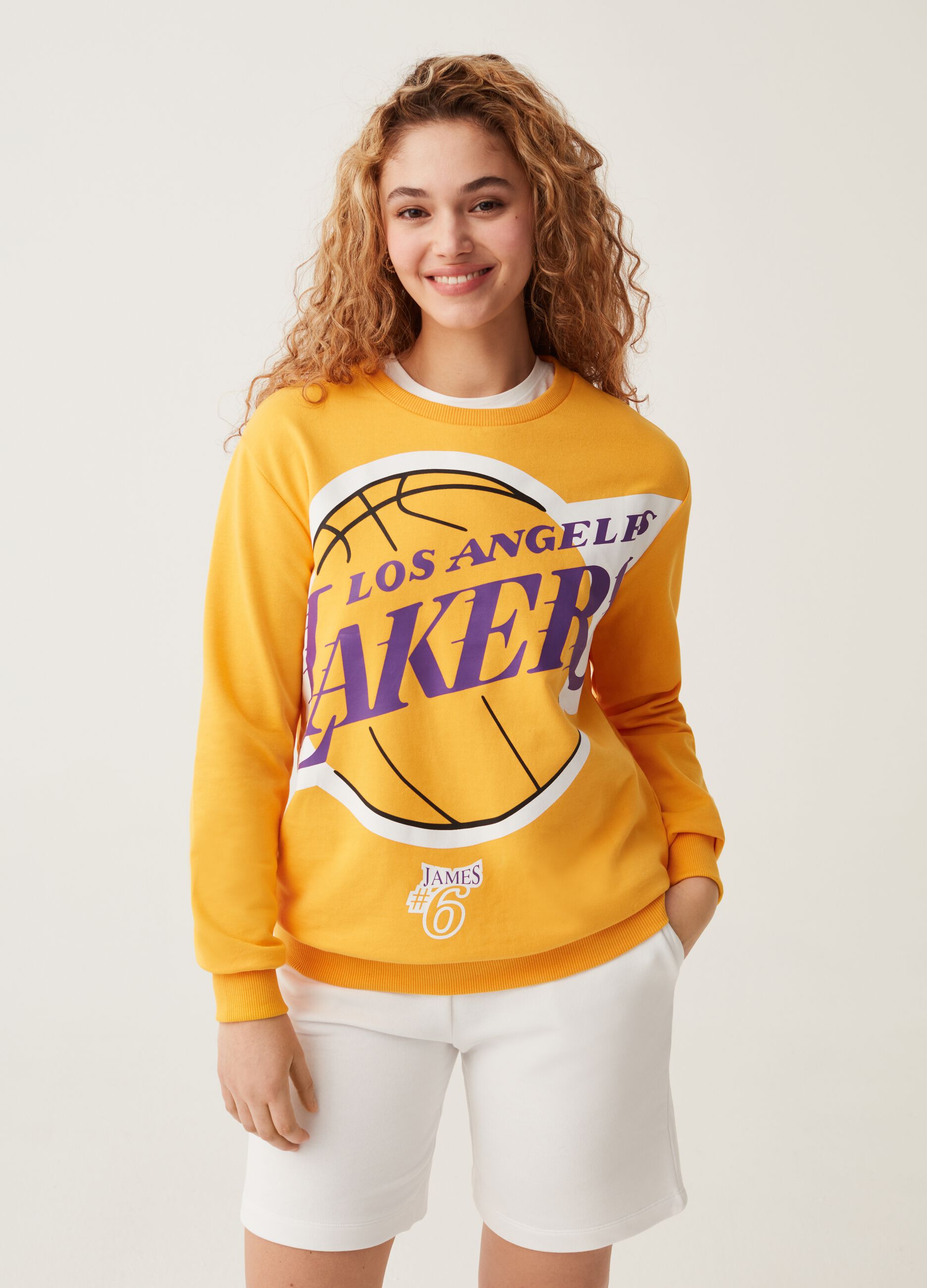 Felpa lakers gialla store