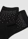 Calzini neri in cotone organico elasticizzato con strass_1