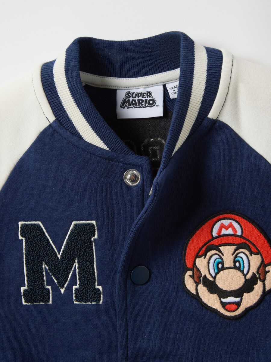 Black cotton blend sweatshirt regular fit Super Mario&trade; for kids_2