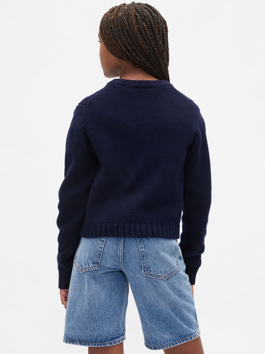 Cardigan blu per bambina_1